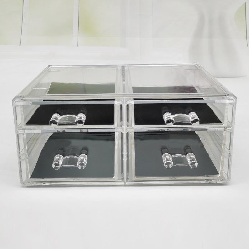 Shop Classy Acrylic cosmetics storage box Jewelry drawer-type organizer cabinet desktop storage rack