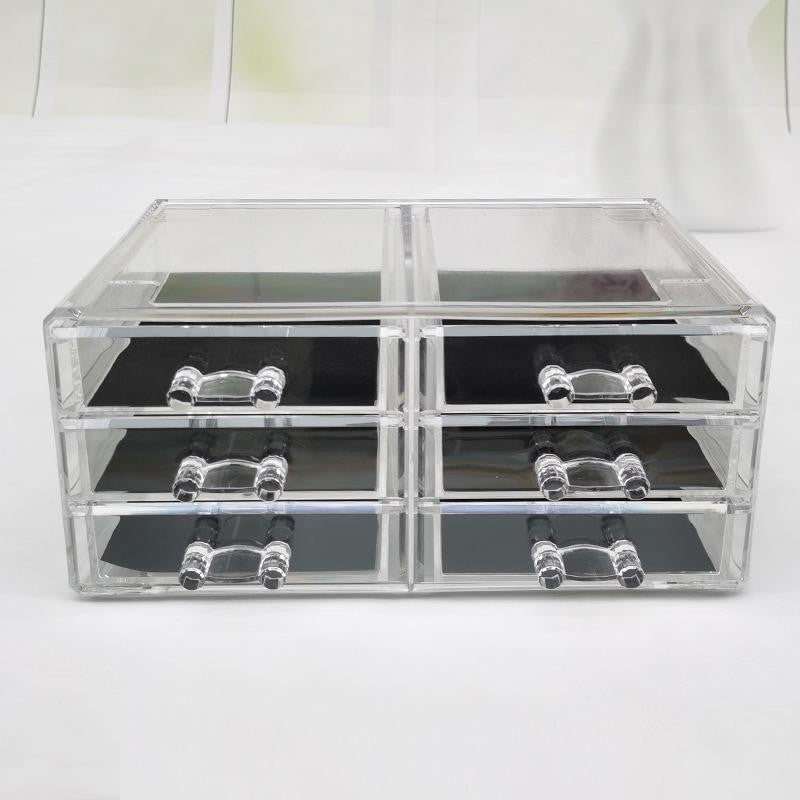 Shop Classy Acrylic cosmetics storage box Jewelry drawer-type organizer cabinet desktop storage rack