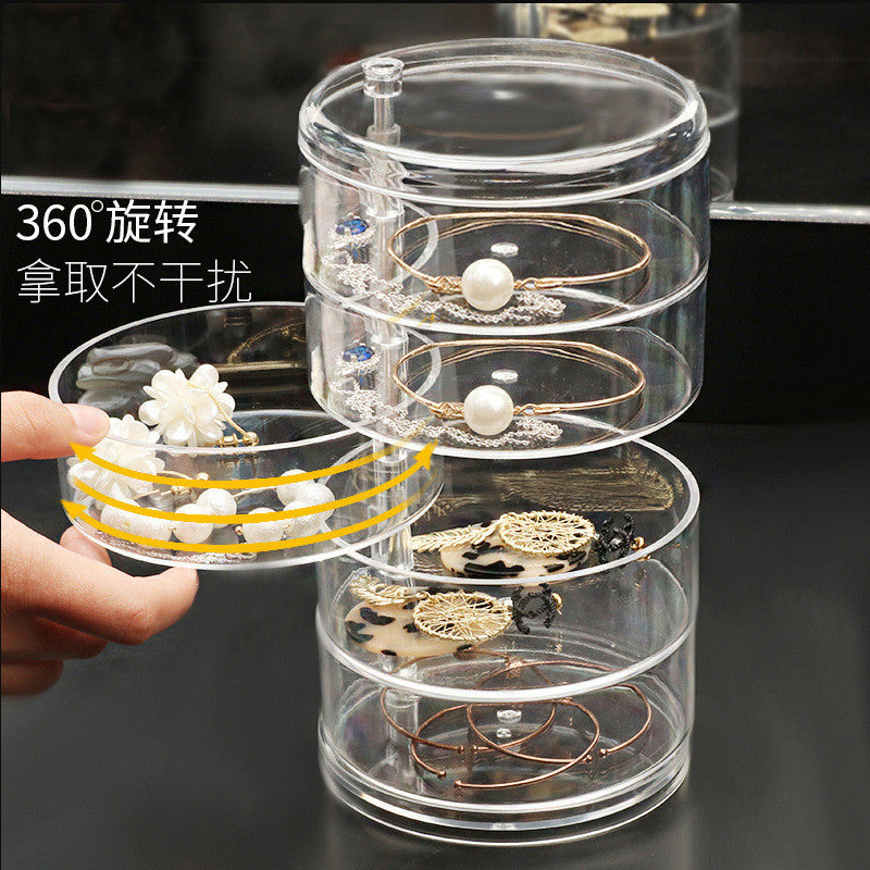Shopclassyshop Rotation Multifunctional Jewelry Organizer Storage Box Earring Watch Necklace Rack