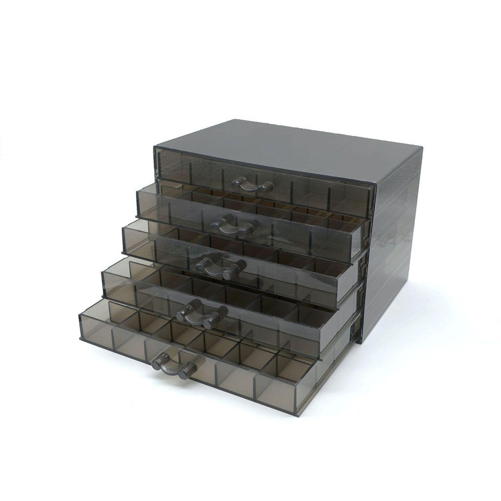 Shopclassyshop 5 Drawer 120 slot jewerly box anti-oxidation earring multi grid ring storage box