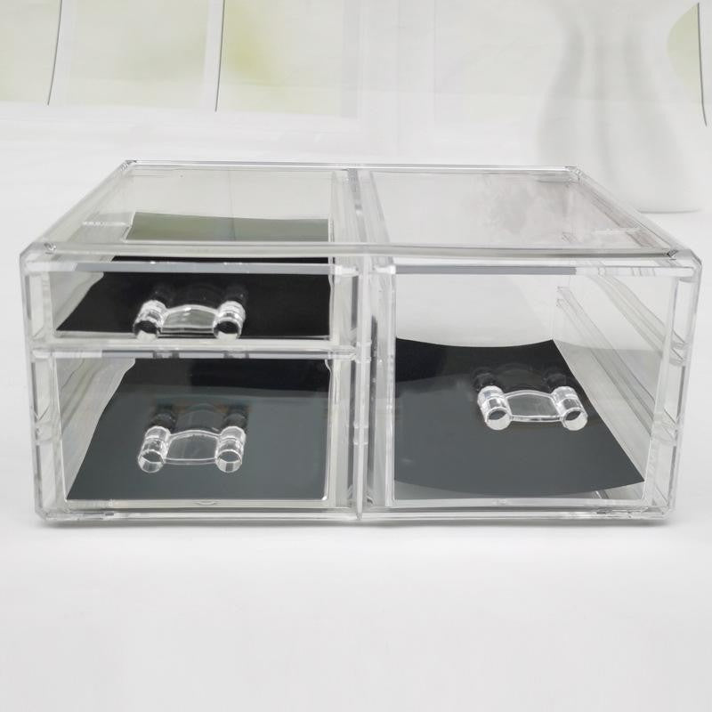 Shop Classy Acrylic cosmetics storage box Jewelry drawer-type organizer cabinet desktop storage rack