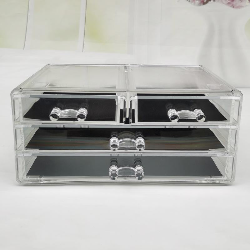 Shop Classy Acrylic cosmetics storage box Jewelry drawer-type organizer cabinet desktop storage rack