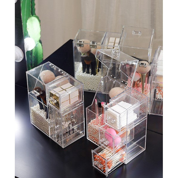 Shopclassyshop Acrylic transparent Holder for Makeup Brush, eyebrow pencil, storage multipurpose