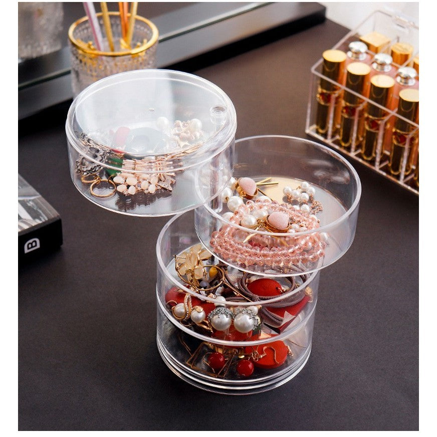 Shopclassyshop Rotation Multifunctional Jewelry Organizer Storage Box Earring Watch Necklace Rack