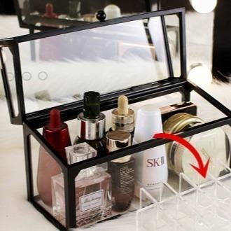 Shopclassyshop Glass Lipstick organizer Storage Box Makeup Organiser 40pcs / 24 pcs & 15 pcs