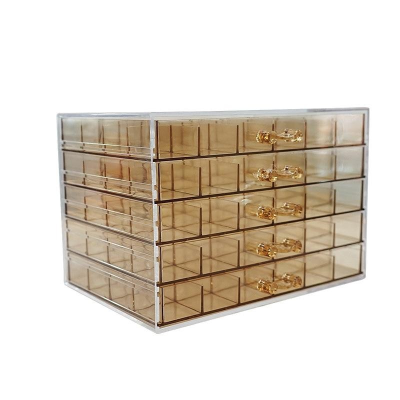 Shopclassyshop 5 Drawer 120 slot jewerly box anti-oxidation earring multi grid ring storage box