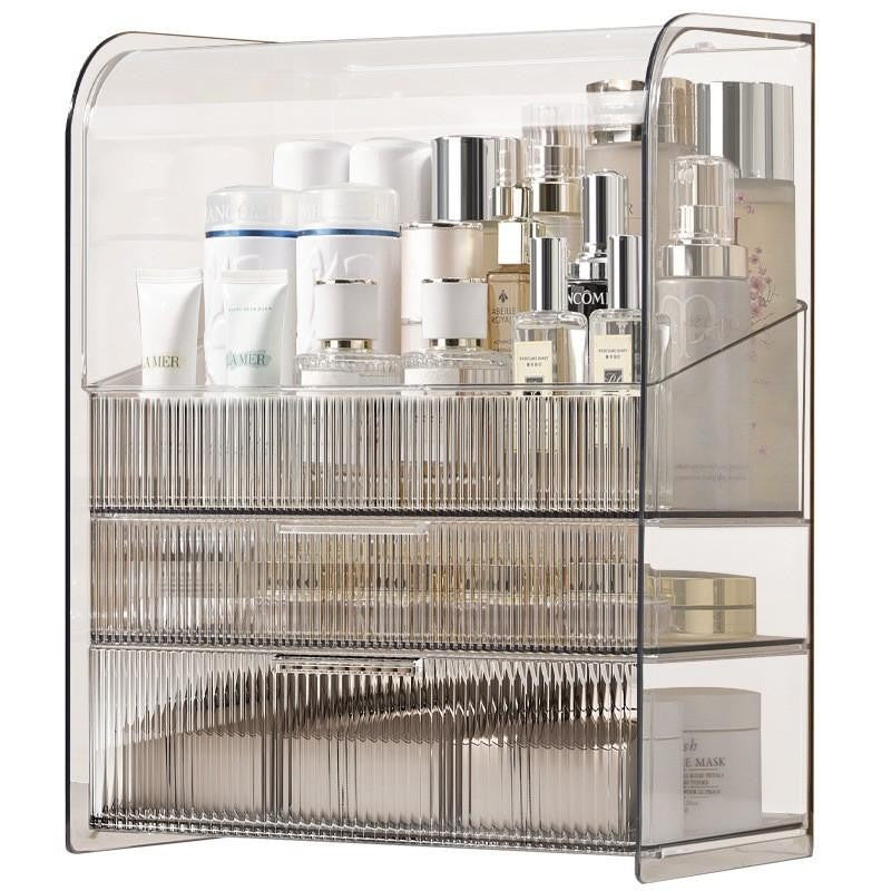 ShopClassyshop Large Acrylic Cosmetics storage box desktop dust-proof makeup organizer table box