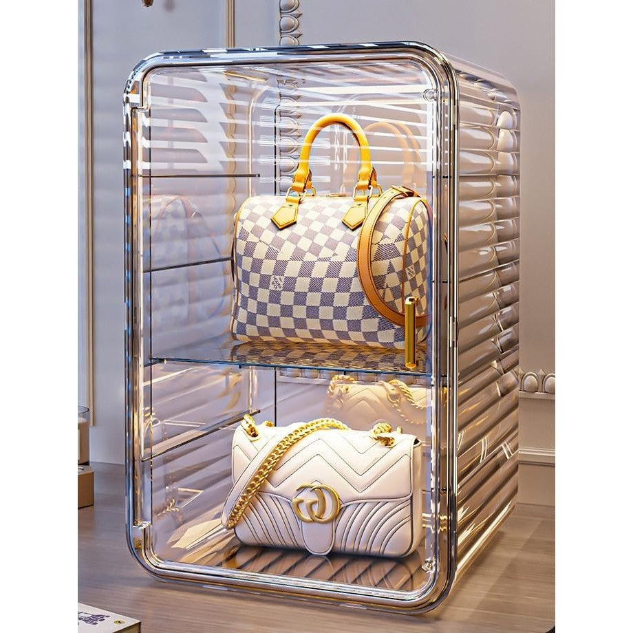 Shopclassy Transparent acrylic cosmetics skin care products dustproof finishing and storage Organizer