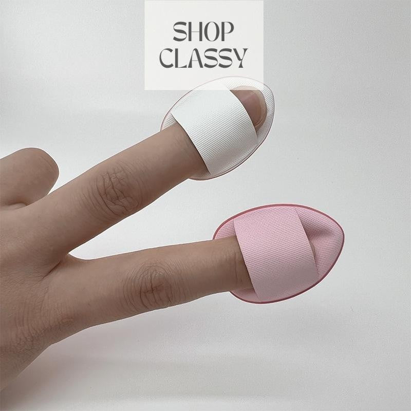 Powder puff thumb non-latex wet and dry MINI water droplet small fingertip concealer finger air cushion puff 6 boxes