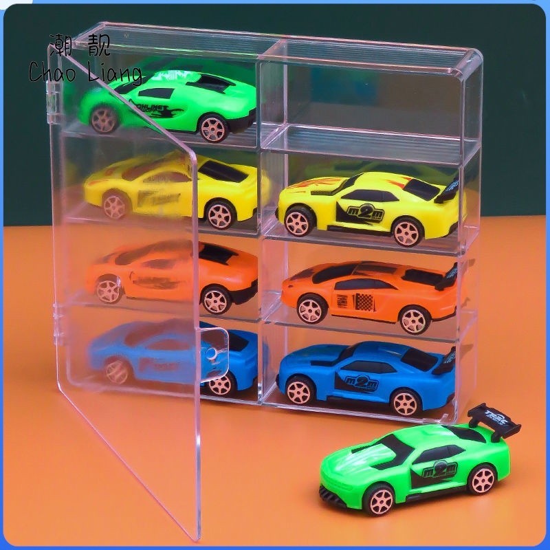 Shopclassyshop SG GTR Car Diecast display acrylic box fits 8 car for hotwheels & tomica 1:64