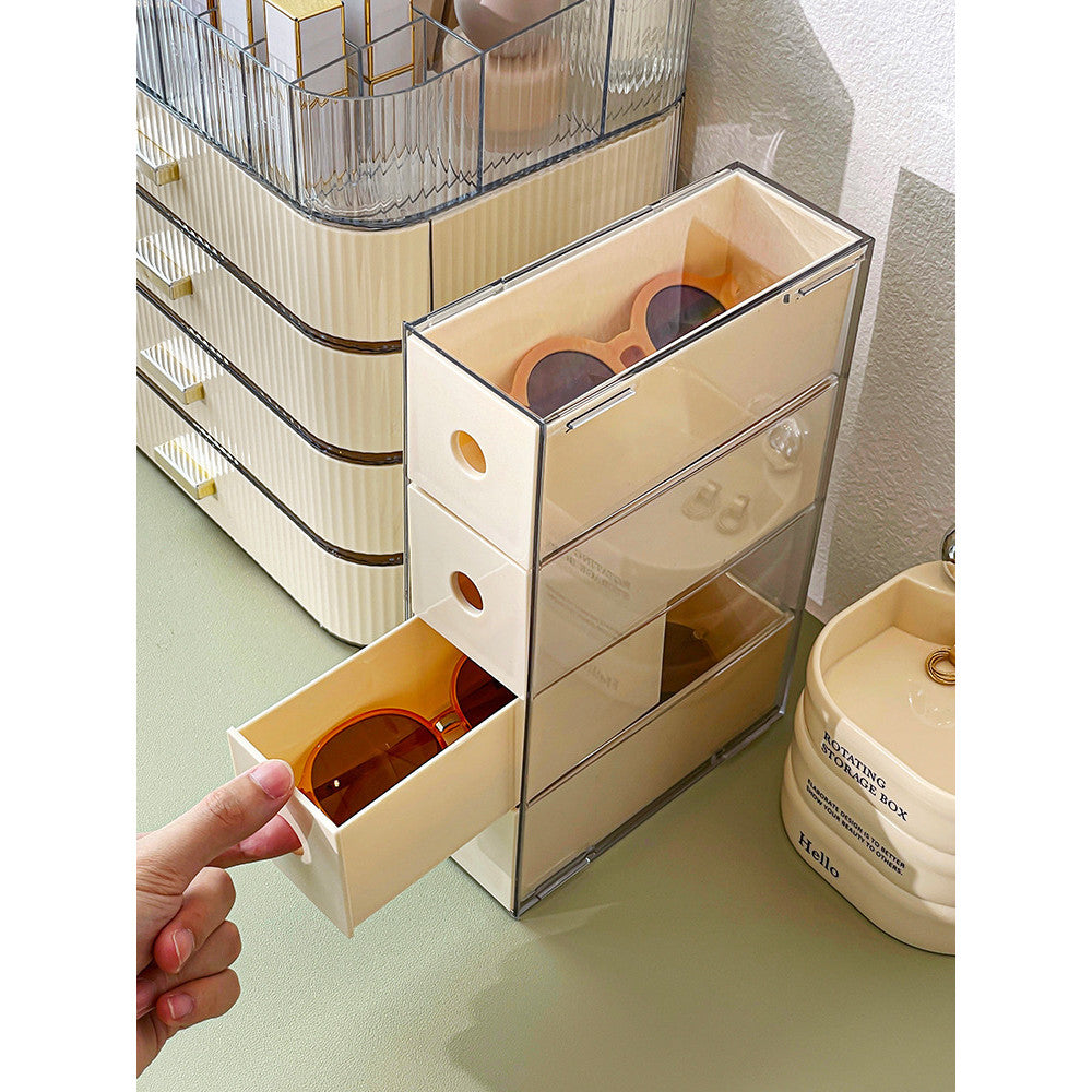 Shopclassyshop Acrylic tabletops glasses sunglasses organizer drawer divider dustproof stackable storage box