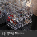 Shopclassyshop Dustproof transparent acrylic stud earrings necklace accessories plastic storage box