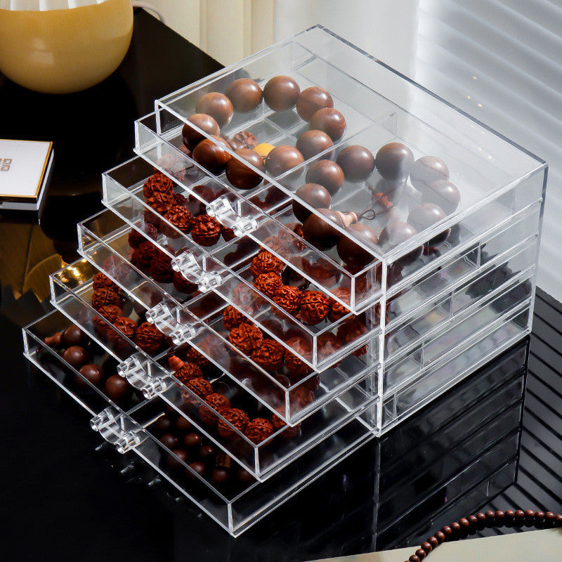 Shopclassyshop Dust-proof bracelets Organizer storage bracelet box beads Bodhi beads transparent multi-layer display box