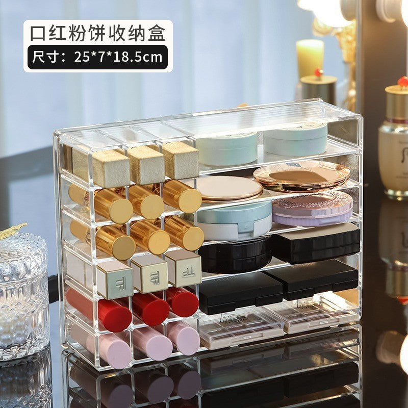 Shopclassyshop Acrylic Lipstick organizer eyeshadow powder cushion organizer drawer divider tabletop makeup shelf