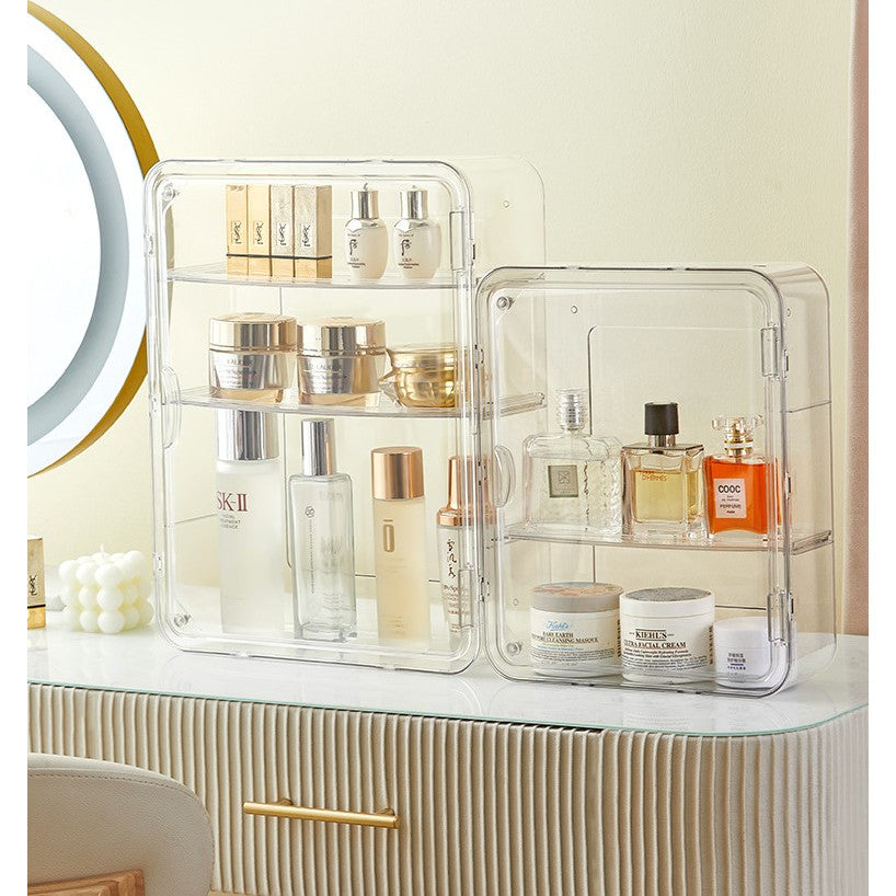 Shopclassyshop Wall-mounted multilayer cosmetics shelf perfume dresser tabletop skincare storage box