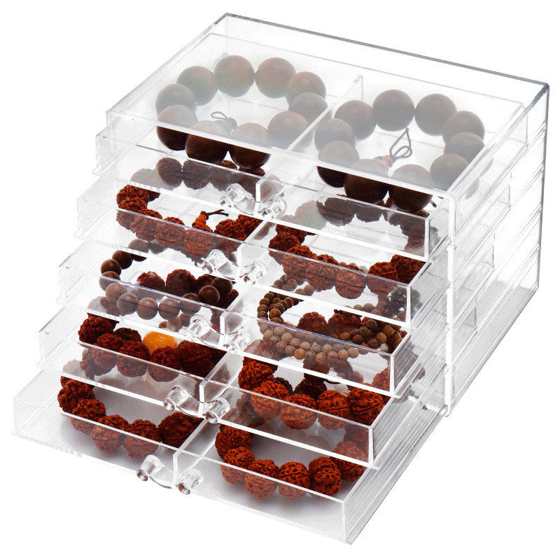 Shopclassyshop Dust-proof bracelets Organizer storage bracelet box beads Bodhi beads transparent multi-layer display box