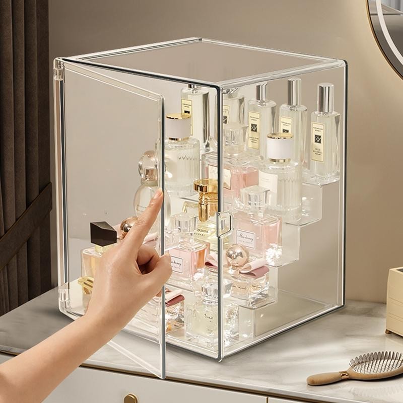 Shopclassyshop Perfume/Toy storage box display cabinet dust-proof transparent large table cosmetics skincare