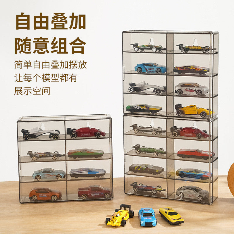Shopclassyshop SG GTR Car Diecast display acrylic box fits 8 car for hotwheels & tomica 1:64