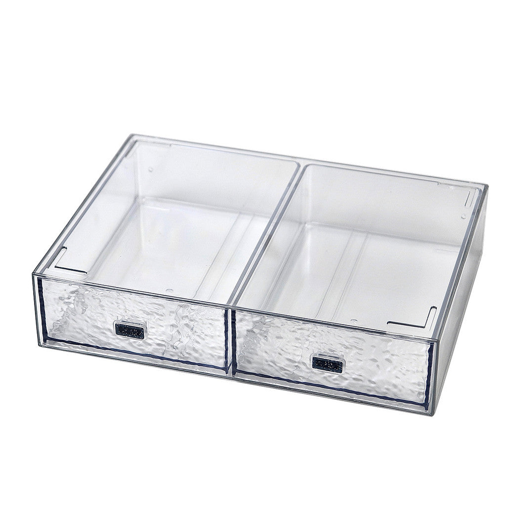 ShopClassyShop Transparent water ripples stacked drawer storage boxes ladies tabletop cosmetics storage
