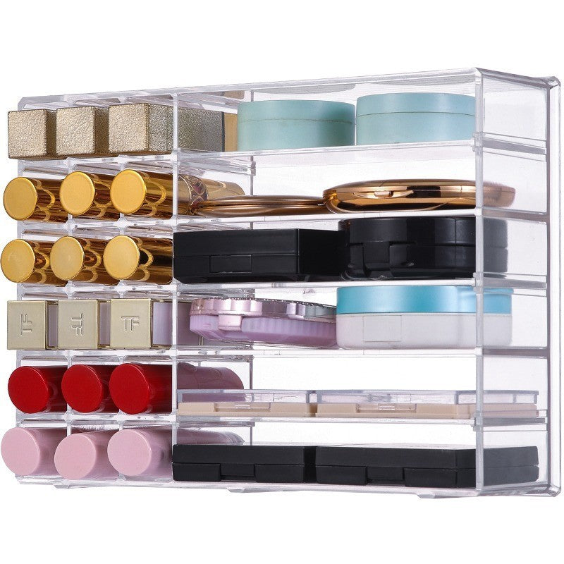 Shopclassyshop Acrylic Lipstick organizer eyeshadow powder cushion organizer drawer divider tabletop makeup shelf