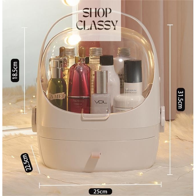 Shopclassyshop Acrylic Transparent Organizer Drawer-type skin care product hand Backet high-grade cosmetics storage box