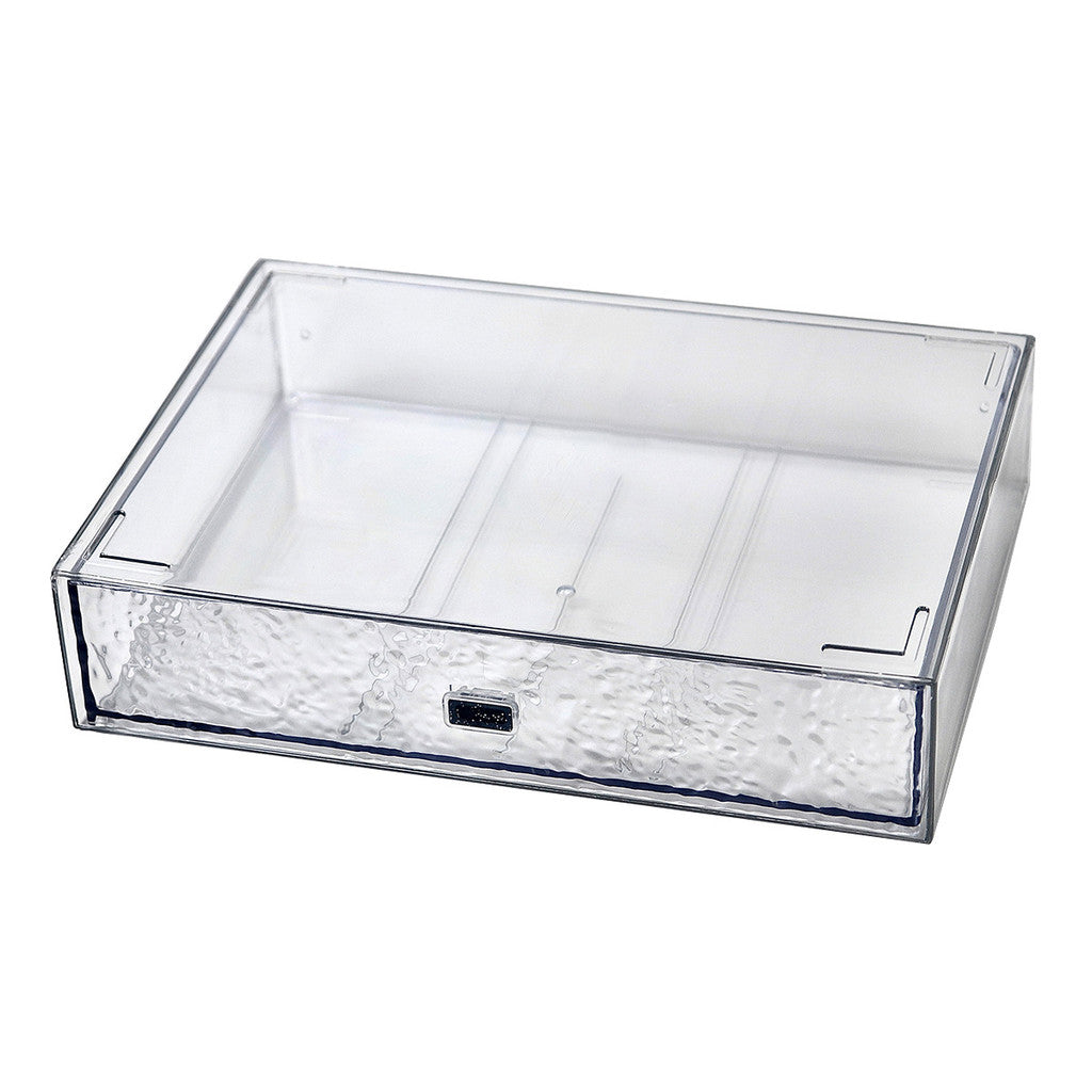 ShopClassyShop Transparent water ripples stacked drawer storage boxes ladies tabletop cosmetics storage
