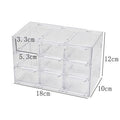 Shopclassyshop Transparent 9-square 12 grid Drawer Organizer dustproof jewelry cosmetics stationery storage box