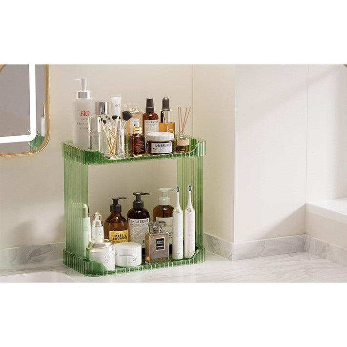 Shopclassyshop Acrylic Skin Care Products Organizer box double-layer desktop Bathroom washstand cosmetics storage box