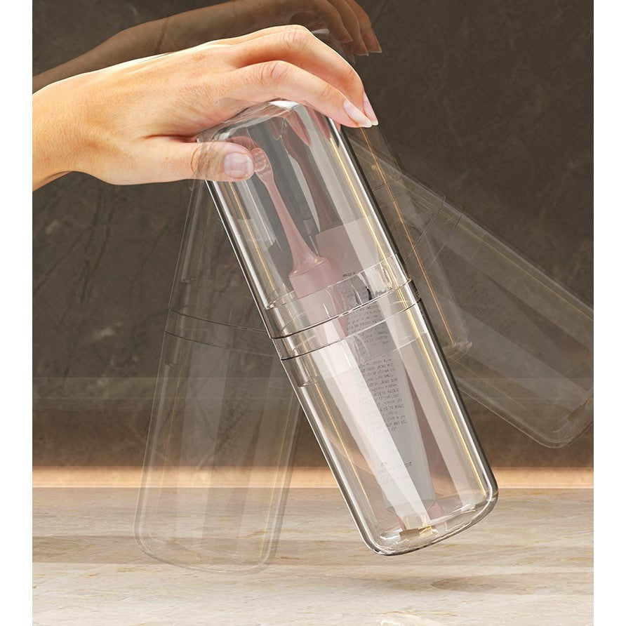 Shopclassyshop Travel Toiletries Organizer storage cups kit portable toothbrush storage couples 3 in 1p
