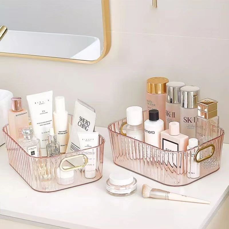 Shopclassyshop cosmetics face mask skin care organizer products sundries acrylic dorm office storage basket