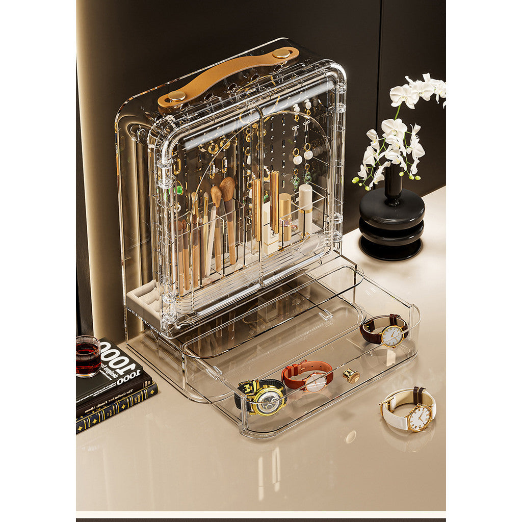 Shopclassyshop Home Portable jewelry organizer display box with large capacity for watches earrings earings rings