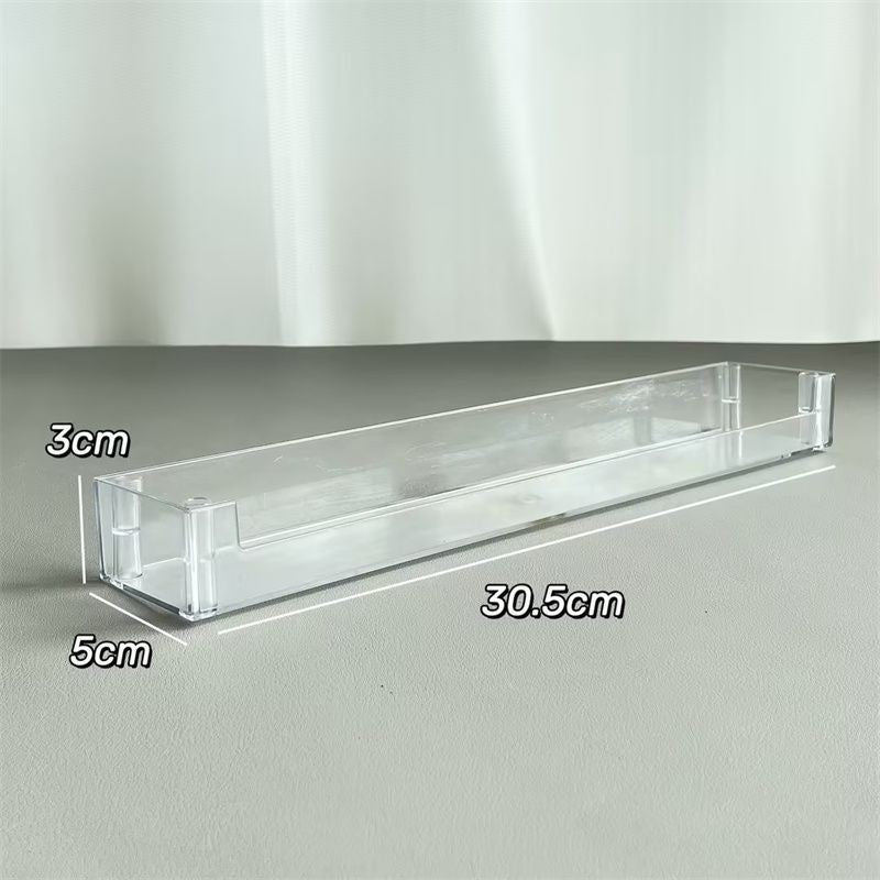 ShopClassyShop display transparent acrylic wall-mounted storage rack figure Toy wall display strip plastic figurine