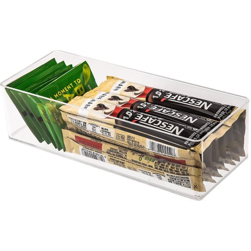 Shopclassy Acrylic Home Organizer storage box tabletop tea bag storage sorting box compartment multi-functional box