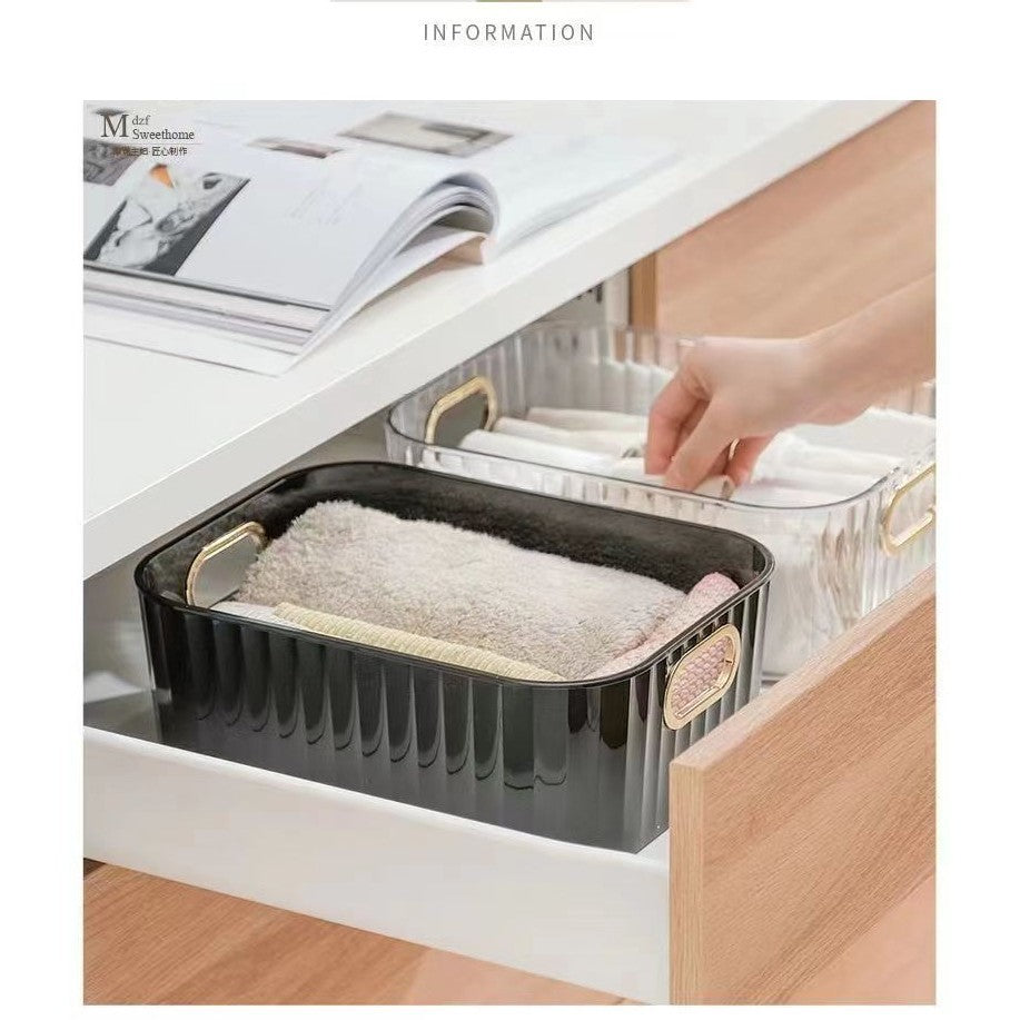 Shopclassyshop cosmetics face mask skin care organizer products sundries acrylic dorm office storage basket