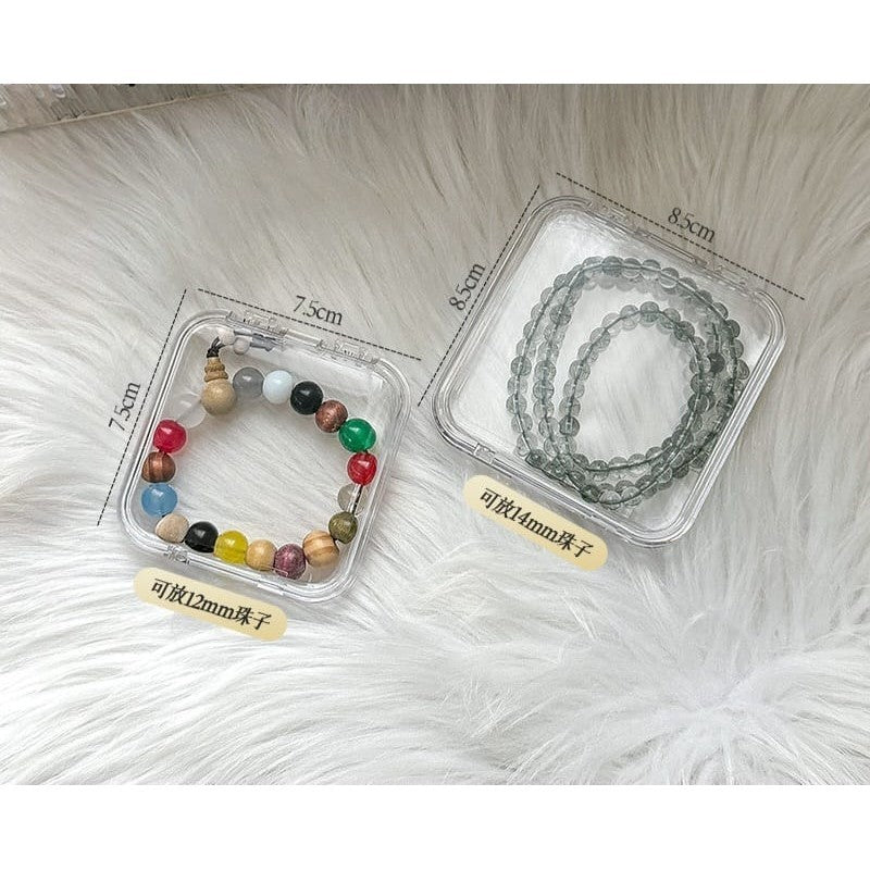 Shopclassyshop Transparent acrylic Individually bracelet Organizer storage box dustproof glass beads crystal bracelet jewelry box