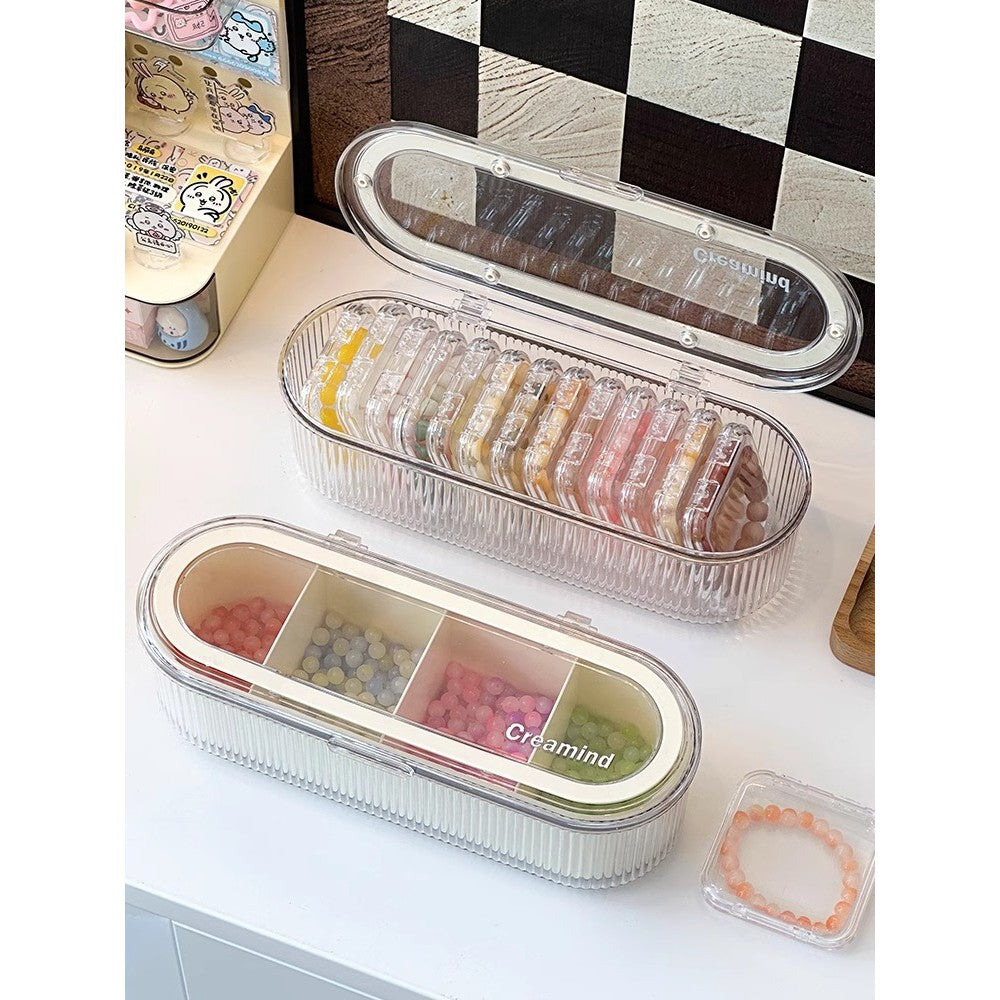 Shopclassyshop Acrylic Portable bracelet Beads Organizer storage box crystal bead bracelet jewelry box