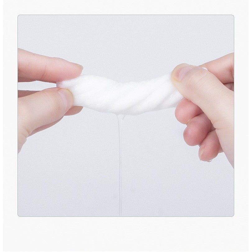 Shopclassyshop OUYILI 100pcs Cotton Extra Thick Facial Cotton Tissues Wet & Dry Use Lint-Free Tissues for Sensitive Skin