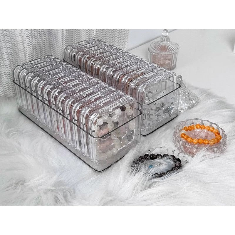 Shopclassyshop Transparent acrylic jewelry crystal Bracelet Box organizer storage anti-oxidation