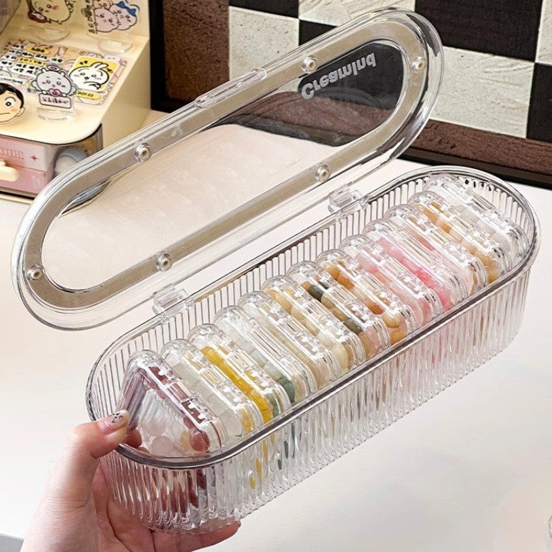 Shopclassyshop Acrylic Portable bracelet Beads Organizer storage box crystal bead bracelet jewelry box