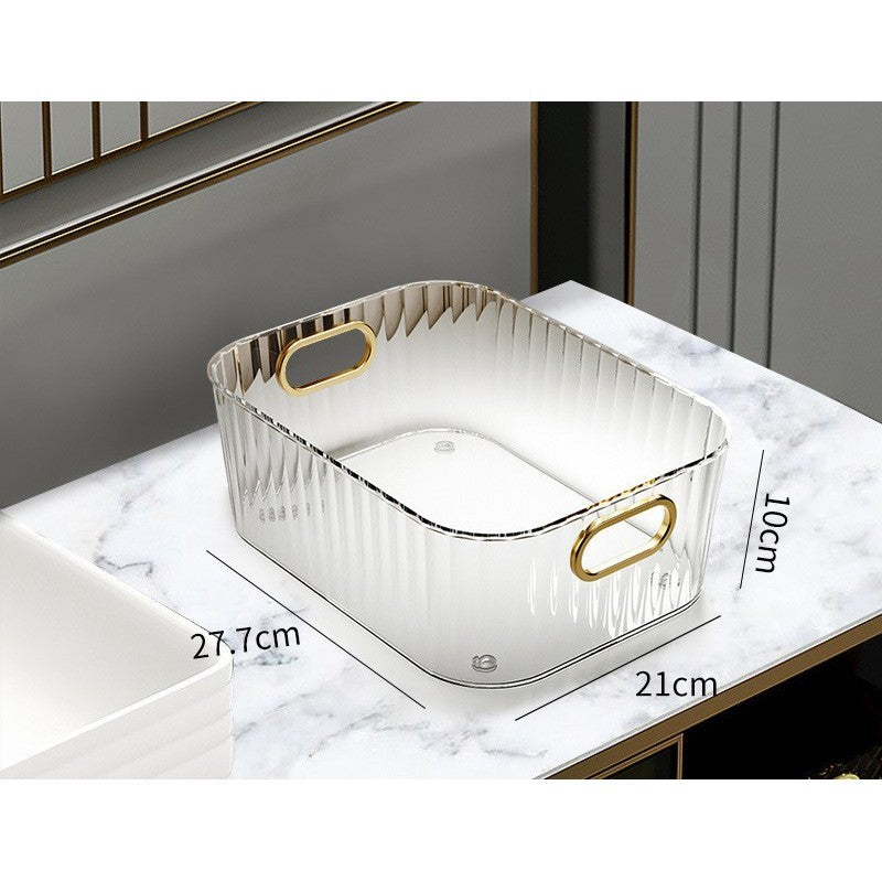 Shopclassyshop cosmetics face mask skin care organizer products sundries acrylic dorm office storage basket