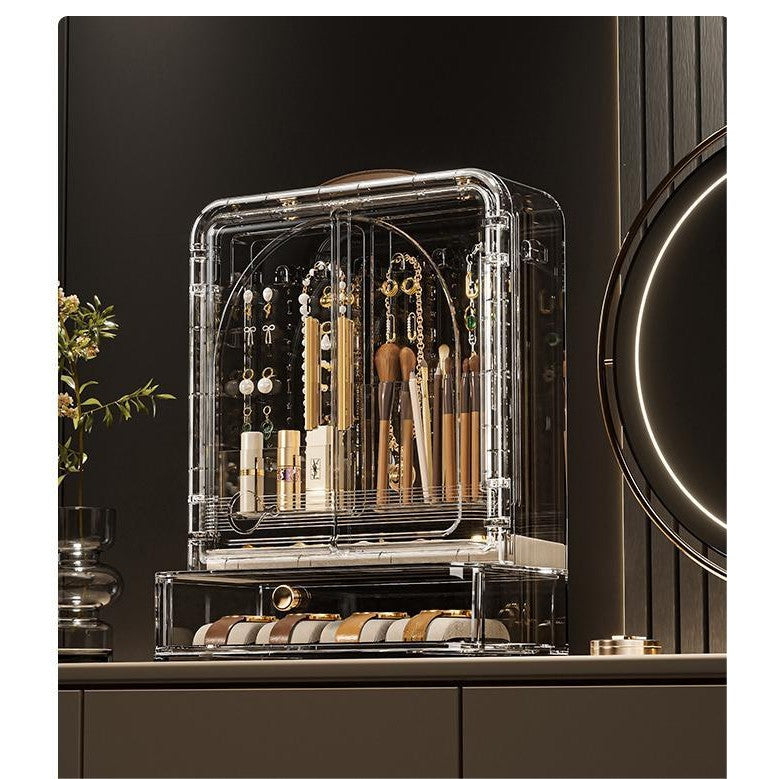 Shopclassyshop Home Portable jewelry organizer display box with large capacity for watches earrings earings rings