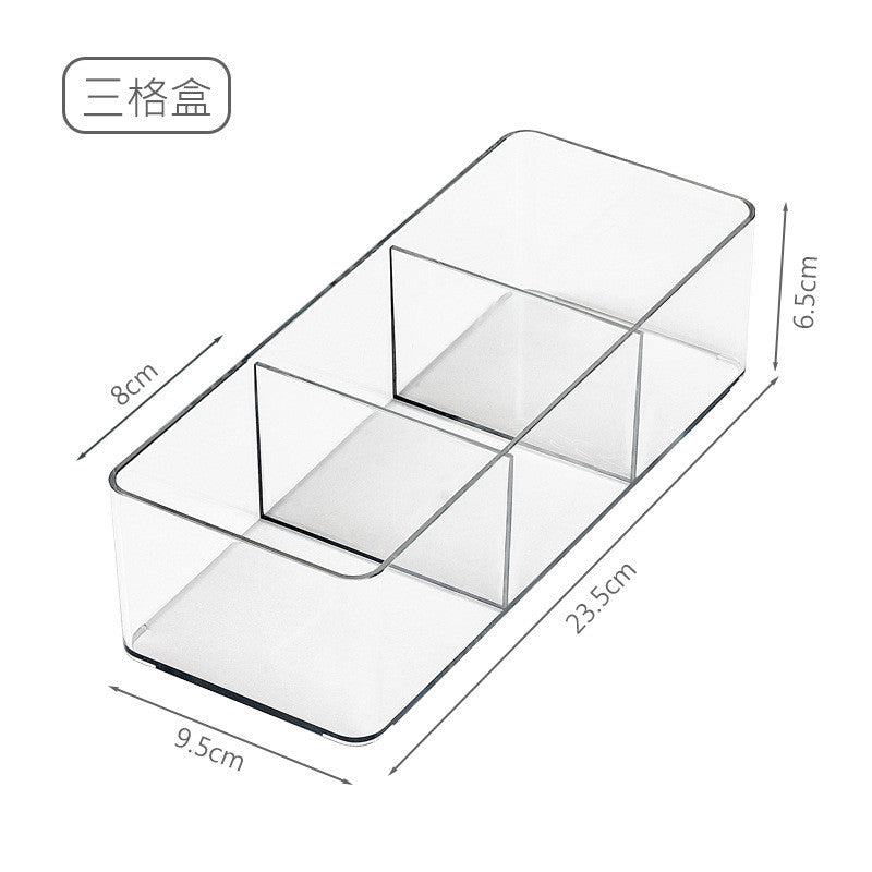 Shopclassy Acrylic Home Organizer storage box tabletop tea bag storage sorting box compartment multi-functional box