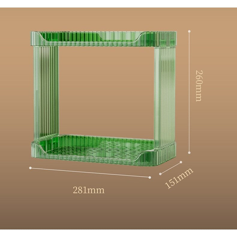 Shopclassyshop Acrylic Skin Care Products Organizer box double-layer desktop Bathroom washstand cosmetics storage box