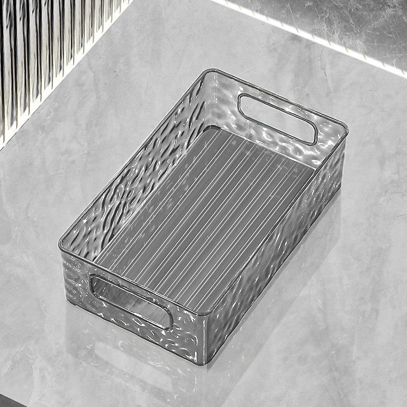 Shopclassyshop Acrylic Tray organizer desktop Stackable glacier pattern cosmetics dresser miscellaneous storage box