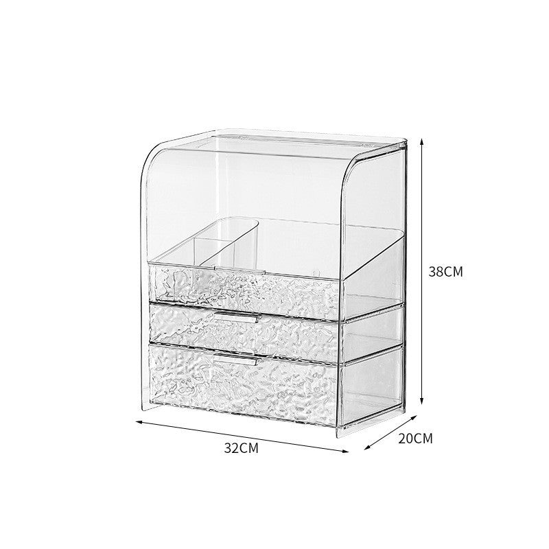Shopclassyshop cosmetics storage box dust-proof home dormitory large capacity dressing table skin care product storage