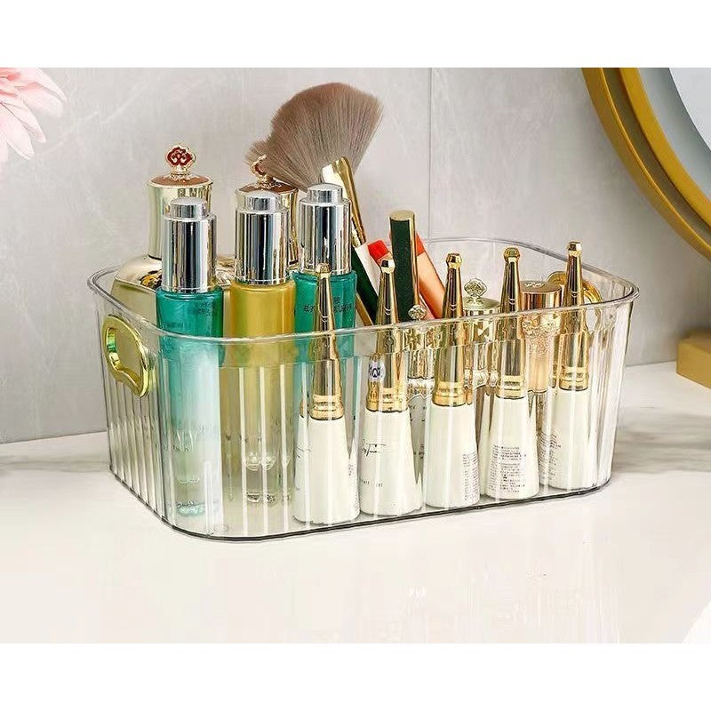 Shopclassyshop cosmetics face mask skin care organizer products sundries acrylic dorm office storage basket