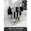 Shopclassy Transparent Acrylic Perfume Organizer 3-layer Ladder Tabletop perfume dresser cosmetics display storage Rack