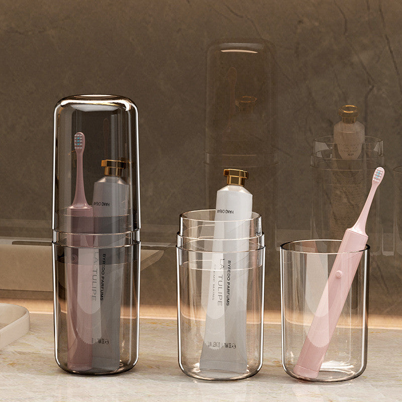 Shopclassyshop Travel Toiletries Organizer storage cups kit portable toothbrush storage couples 3 in 1p