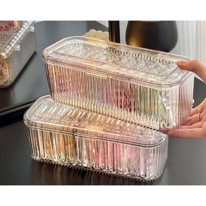 Shopclassyshop Transparent acrylic Individually pack bracelet Organizer storage box dust-proof Crystal beads crystal bracelet jewelry box
