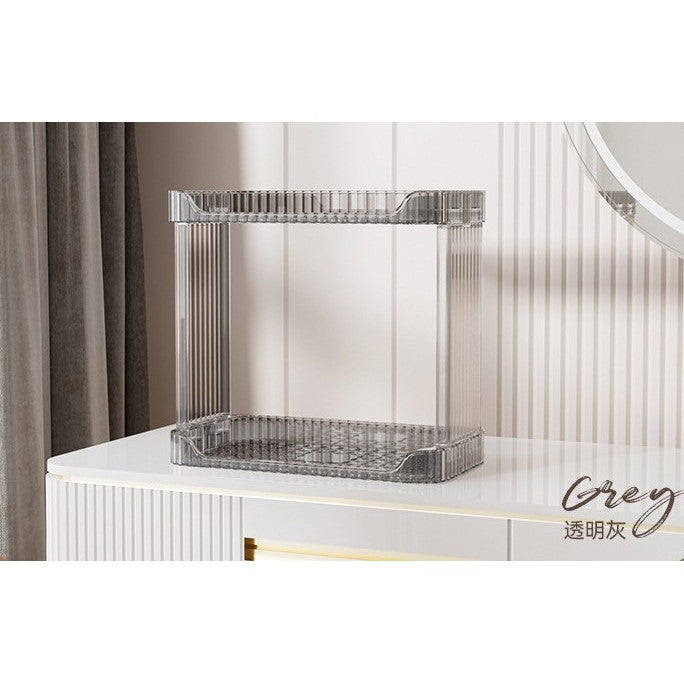 Shopclassyshop Acrylic Skin Care Products Organizer box double-layer desktop Bathroom washstand cosmetics storage box